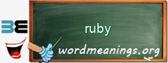 WordMeaning blackboard for ruby